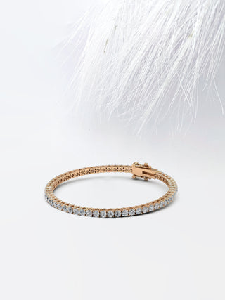 Moissanite Round Cut Tennis Diamond Bracelet