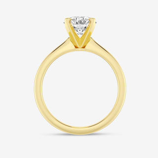 2.0 CT Oval Solitaire Sparkling Moissanite Engagement Ring full view