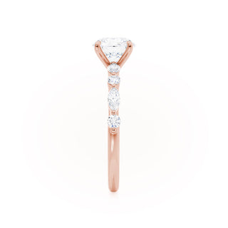 Stunning 0.90ct oval solitaire moissanite ring shown on a finger