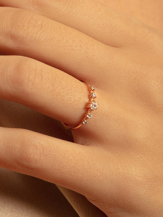 0.10CTW Round Brilliant Cut 6 Prong Perfect Wedding Band