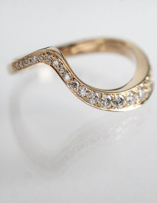 0.50CT-1.50CT Round Moissanite Diamond By Pass Engagement Dream Ring With Matching Band