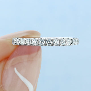 Round Brilliant Cut 3/4 Eternity Wedding Band