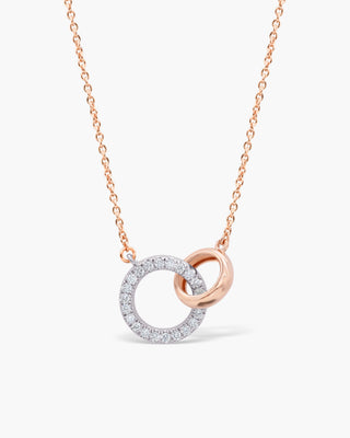 Round Cut Diamond Moissanite Eternity Circle Of Life Necklace