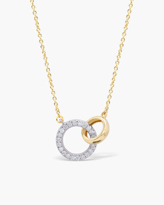 Round Cut Diamond Moissanite Eternity Circle Of Life Necklace