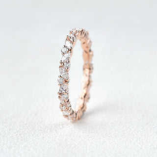round-and-marquise-alternative-moissanite-wedding-band
