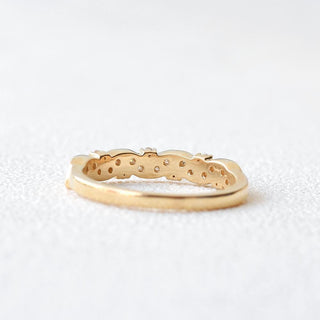 0.39CTW Round Brilliant Cut Moissanite Bridal Stack Wedding Band