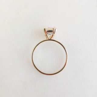 1.50 CT Cushion Cut Solitaire Moissanite Engagement Ring top view