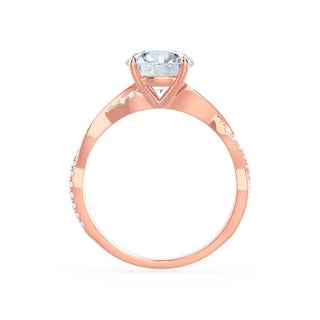 Shimmering 1.92ct princess solitaire moissanite ring shown on a finger