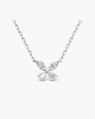 Marquise Cut Diamond Moissanite Butterfly Necklace For Women