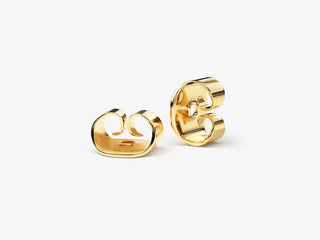 Round Cut Solitaire Moissanite Diamond Stud Earrings