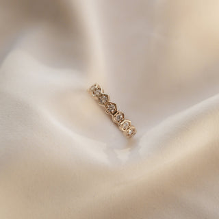 0.40ct Round Brilliant Cut Half Eternity Moissanite Diamond Wedding Band
