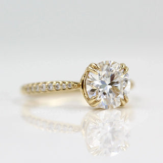 1.80CT Round Solitaire Moissanite Diamond Engagement Ring