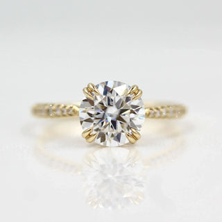 1.80CT Round Solitaire Moissanite Diamond Engagement Ring