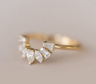 0.50ct 7 Stone Moissanite Diamond Wedding Band