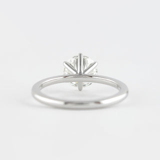 1.0CT Round Cut Moissanite Solitaire Engagement Ring
