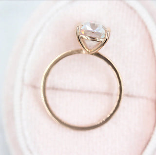 3.63CT Elongated Cushion Solitaire Moissanite Diamond Engagement Ring
