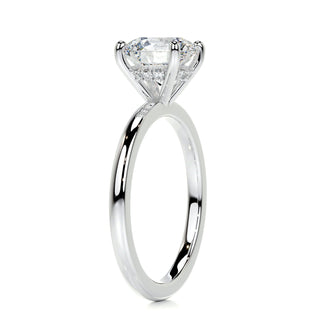 2.0 CT Round Brilliant Solitaire Moissanite Engagement Ring full view