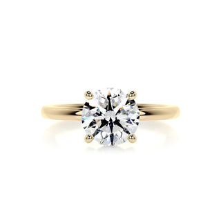 2.0 CT Round Brilliant Solitaire Moissanite Engagement Ring top view