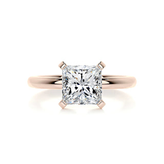 2.0ct Princess Cut Solitaire Moissanite Diamond Engagement Ring