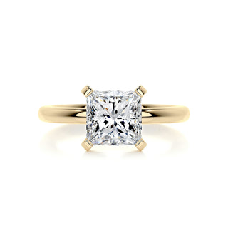 2.0ct Princess Cut Solitaire Moissanite Diamond Engagement Ring