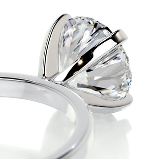 Timeless 2.0ct round solitaire moissanite ring sparkle close up