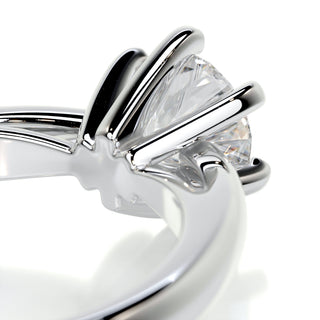 0.75 Carat Round Solitaire Moissanite Engagement Ring