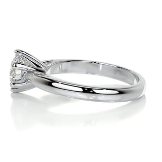 0.75 Carat Round Solitaire Moissanite Engagement Ring