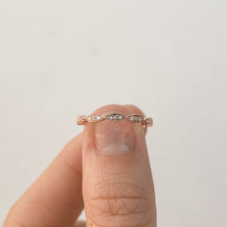 0.33ct Round Cut Full Eternity Moissanite Diamond Wedding Band