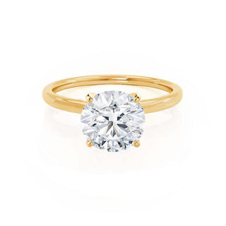 Brilliant 1.20ct round solitaire moissanite ring front view