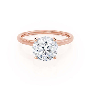 Timeless 1.20ct round solitaire moissanite ring front view