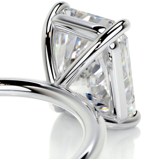3.80ct Radiant Cut Solitaire Moissanite Diamond Engagement Ring