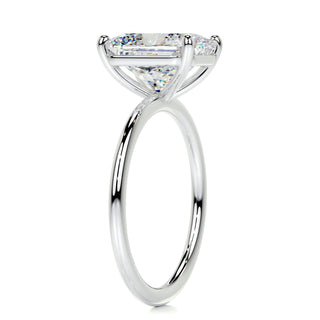 3.80ct Radiant Cut Solitaire Moissanite Diamond Engagement Ring