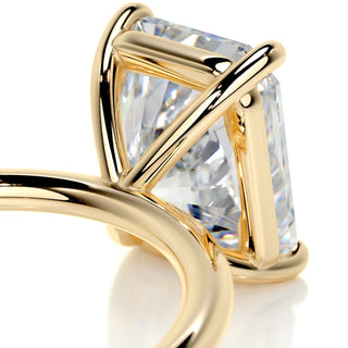 3.80ct Radiant Cut Solitaire Moissanite Diamond Engagement Ring