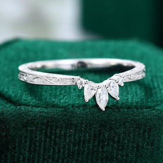 0-19-ct-round-marquise-pear-moissanite-curved-wedding-band