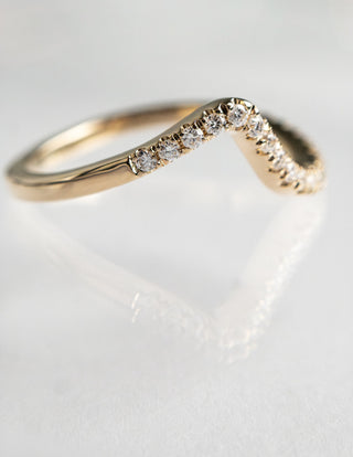 0.50CT-1.50CT Pear Moissanite Diamond Unique Engagement Rings Couple With Matching Band