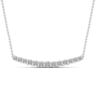 0.82ct Round Cut Diamond Moissanite Necklace