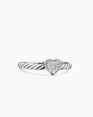 0.05 TCW Round Twisted Heart Shape Moissanite Diamond Wedding Band