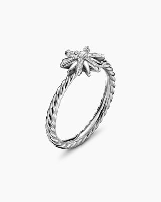 0.10 TCW Round Star Twisted Moissanite Diamond Wedding Band