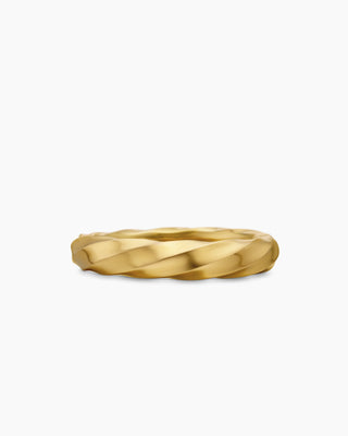 Stunning Cable Edge Plain Gold Metal Wedding Band For Men & Women