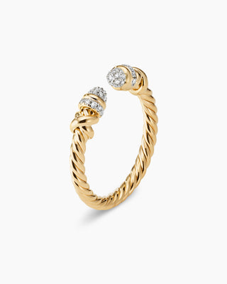 0.15 TCW Round Twisted Open Band Moissanite Diamond Wedding Band