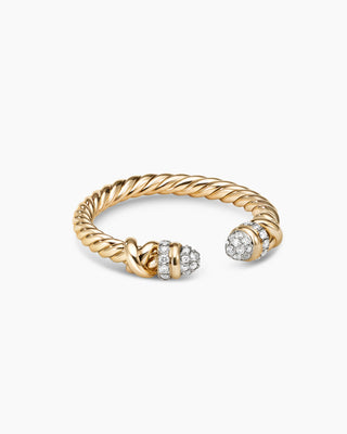 0.15 TCW Round Twisted Open Band Moissanite Diamond Wedding Band