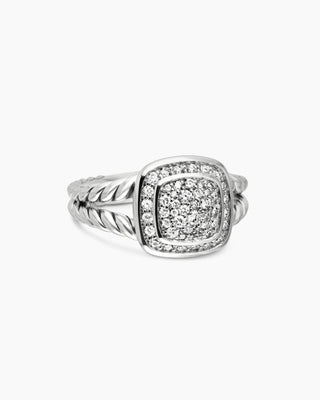 0.37 TCW Antique Round Cluster Twisted Moissanite Diamond Wedding Band