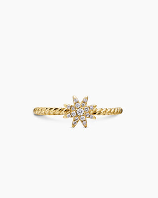 0.06 TCW Round Twisted Star Shape Moissanite Diamond Wedding Band