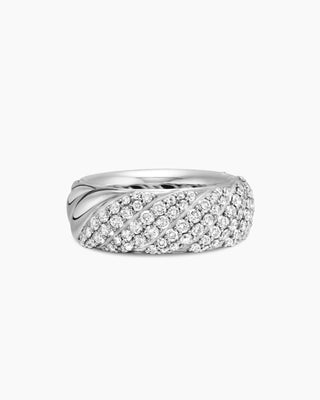 1.06 TCW Unique Round Cable Moissanite Diamond Wedding Band