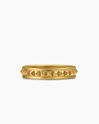Classic Pyramid Shape Wide Band Wedding Band For Men & Women