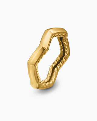 Classic Zigzag Wide Band Wedding Band For Men & Women