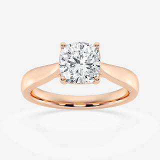 3CT Cushion Cut Moissnite Diamond Solitaire Engagement Ring For Women