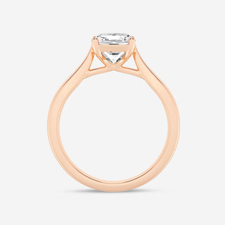 Brilliant 1.0ct cushion solitaire moissanite ring sparkle close up
