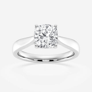 3CT Cushion Cut Moissnite Diamond Solitaire Engagement Ring For Women