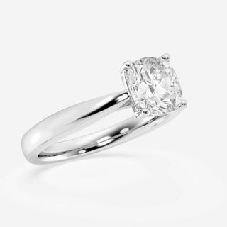 3CT Cushion Cut Moissnite Diamond Solitaire Engagement Ring For Women